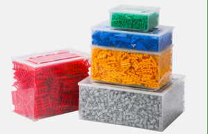 Petits blocs de construction granulaires domestiques compatibles avec les pièces d'assemblage 92946, inclinés 1 trou, pièces de jouets Chenghai en gros - Product Image 6