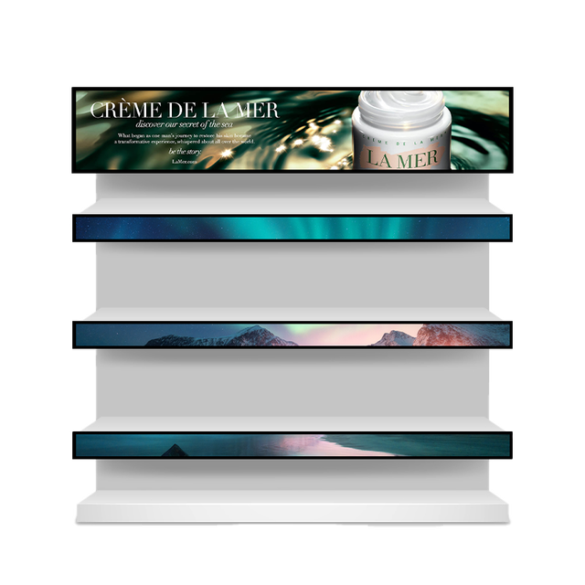 47.1 Inch 23.1 Inch Shelf Edge Multi-Screen Digital Display