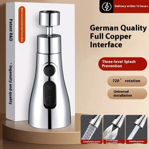 <span class=keywords><strong>Robinet</strong></span> de cuisine thermostatique monocommande moderne en laiton brossé, installation sur plan, design anti-éclaboussures, <span class=keywords><strong>d</strong></span>ébit de 6000 GPD - Product Image 2