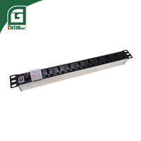 GETEKnet OEM ODM PDU intelligent vertical géré pour montage en rack, 4 à 20 ports, unité de distribution d'alimentation avec surveillance des prises, certifié CE, 110V-380V