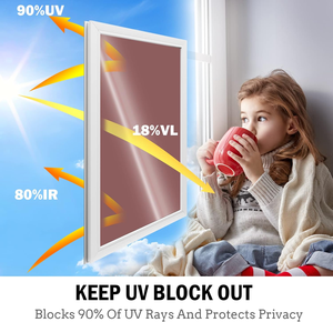 Película de Espejo Unidireccional para Ventanas, Rechazo de Rayos UV, PET a Prueba de Explosiones para Vidrio de Edificios, Protección de la Privacidad, Aislamiento Térmico - Product Image 5
