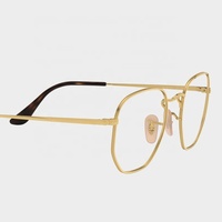 Lunettes optiques en or massif réglables, 18kt, lunettes en titane avec votre propre logo