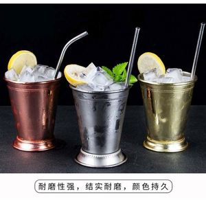 Vaso de Acero Inoxidable Reutilizable con Cuentas Metálicas, Vaso de Cóctel, Vaso de Cerveza para Bodas, Bares y Fiestas - Product Image 3