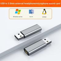 USB'den 3,5 mm'ye Tek Jak Ses Kartı Kulaklık ve Mikrofon Kombinasyonu Harici Ses Kartı