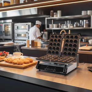 Nouvelle machine automatique à gâteaux en forme de poisson CookTech, appareil multifonctionnel pour snacks, acier inoxydable SUS304, contrôle tactile numérique intelligent - Product Image 3