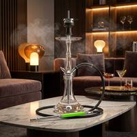 Ensemble de Tuyaux à Chicha en Silicone Personnalisés de Qualité Supérieure avec Poignée en Alliage d'Aluminium, Portable et Réutilisable