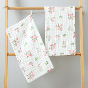 Grandes lingettes super douces 20''X10'' Nouveau-né Bébé Coton biologique Lingettes à rotules - Product Image 5