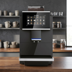 Machine à café professionnelle pour usage hôtelier, fonction de nettoyage automatique, capacité de 100 tasses, raccordement standard à l'eau - Product Image 3