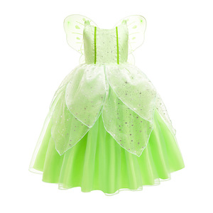 tinkerbell birthday dress Tinkerbell tutu set-Tinkerbell outfit-Tinkerbell dress  Pink Toes & Hair  Bows