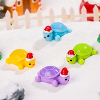 Nouvelle conception de casquette de Noël en résine, ornement tortue, moules en résine pour tortues de Noël, artisanat en résine animaux de Noël pour la décoration