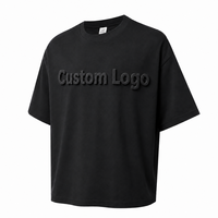 Camiseta Personalizada para Hombre, con Logotipo en Relieve 3D en la Parte Delantera, 100% Algodón Jersey, Cuello Redondo, Corte Cuadrado, Manga Corta, de Alta Calidad