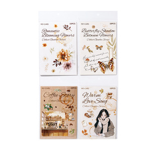 10 pz/pacco di raccolta di <span class=keywords><strong>libri</strong></span> adesivi serie di teneri romantici letterari materiali per la decorazione del manuale - Product Image 5