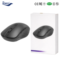 Souris optique ergonomique sans fil 2,4 GHz personnalisable HM8185 pour le jeu, Plug & Play, DPI réglable, légère, USB, batterie incluse
