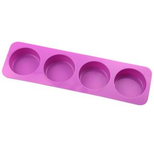 Molde de Silicona para Jabón con 4 Orificios Redondos, Moldes de Silicona para Hacer Velas, Molde de Silicona para Jabón, Velas y Resina, Libre de BPA - Product Image 6