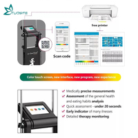 Alat Analisa Lemak Tubuh 3D 8 Elektroda Bioelectrical Impedance Body Composition Scanner Tipe Berdiri untuk Penggunaan di Gym dan Komersial