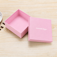 Boîtes carrées en carton rigide de haute qualité avec logo personnalisé, base et couvercle, impression par estampage