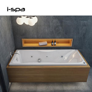 Bañera Rectangular Empotrada de Lujo I-Spa con Hidromasaje para Spa y Uso en Interiores - Product Image 1