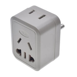 Adattatore per spina da 10A ue a piccolo sudafrica da AU/US a Round <span class=keywords><strong>3</strong></span> pin India Type-D convertitore di alimentazione in viaggio per lo Sri Lanka Pakistan - Product Image 5