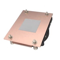 COOLSERVER CS-AM5-1U3C Ventilateur de refroidissement actif pour processeur de serveur de bureau, radiateur de contrôle de température en cuivre AM5, refroidissement par air pour boîtier d'ordinateur