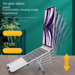 Factory Direct Supply <b>Laptop</b> Bracket Elevated Rack <b>Cooling</b> Desktop Office Foldable Portable Computer <b>Laptop</b> Stand - Product Image 2