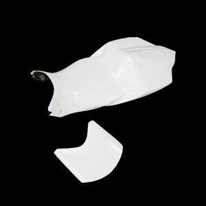 Bộ vỏ thân xe đua mô tô bằng sợi thủy tinh dành cho Gsxr600 750 2008-2010, màu trắng, phủ gel, kèm đuôi xe đua - Product Image 6
