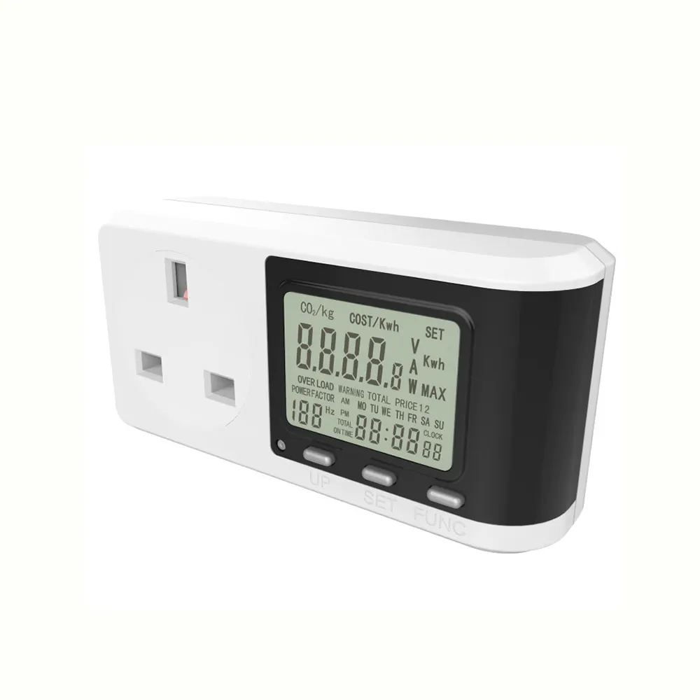 Hot Selling Multi-Functional Energy Saving Power Meter Socket Smart Extension Socket For UK