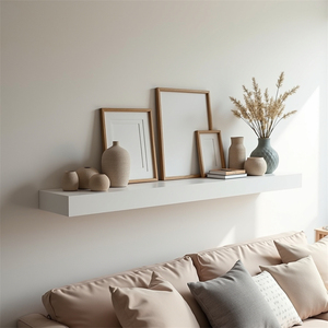Grand mur de rangement Décor moderne Étagères de supermarché en bois Étagères flottantes Petites - Product Image 2