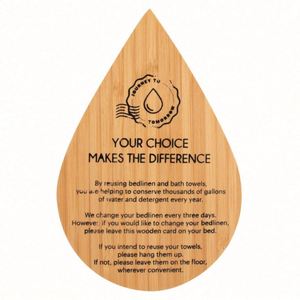 ป้ายห้อยไม้ไผ่รูปทรงหยดน้ำ พิมพ์โลโก้ตามสั่ง ขนาด 17x11 ซม. เป็นมิตรกับสิ่งแวดล้อม เหมาะสำหรับเป็นของขวัญส่งเสริมการขาย - Product Image 3