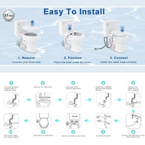 Оптовая продажа, Сверхтонкая насадка для биде для туалета - Product Image 6