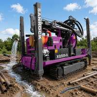 Plateforme de forage de puits d'eau multifonctionnelle 360 °   Machine de forage de puits d'eau géothermique à tête de forage rotative