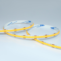 Ruban LED flexible blanc froid 4000K 24V 8mm 480 LED 14W par mètre 1100lm par mètre COB sans points pour éclairage d'armoires