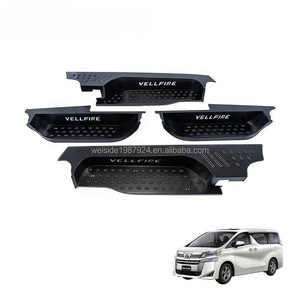 WSD Vente en gros Pédales <span class=keywords><strong>de</strong></span> <span class=keywords><strong>porte</strong></span> latérales à LED Accessoires extérieurs <span class=keywords><strong>de</strong></span> plaque <span class=keywords><strong>de</strong></span> <span class=keywords><strong>seuil</strong></span> <span class=keywords><strong>de</strong></span> <span class=keywords><strong>porte</strong></span> noire pour Toyota ALPHARD VELLFIRE 30 Step Bar - Product Image 1
