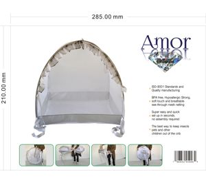 Obral besar tenda jaring bayi tenda Pop Up portabel memanjat melindungi kanopi Anti serangga kasur tidur bayi kelambu - Product Image 5