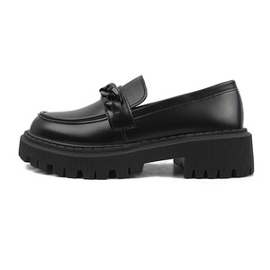 <span class=keywords><strong>Chaussures</strong></span> confortables <span class=keywords><strong>pour</strong></span> femmes, style anglais, en cuir, à enfiler, plates, à talon bas, grandes tailles, nouvelle collection printemps-automne 2026 - Product Image 4