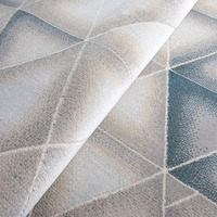 Nouvelle arrivée, tapis rond géométrique abstrait tendance, couleur claire, PP, facile à nettoyer, pour la décoration de la maison, salon, chambre à coucher, tapis de sol