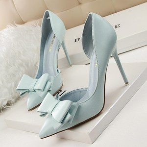 Nouvelles Chaussures à Talons Hauts Pointus pour Femmes et Filles, Modèle Nœud Papillon, Style Stiletto, Collection 2025 - Product Image 2
