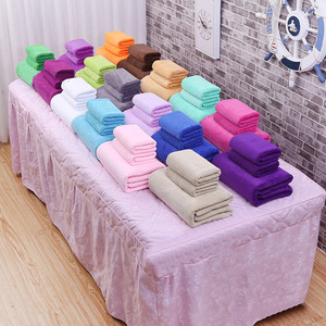 Beauty Salon Bed <b>Towels</b> Extra Large Thick Lint Free Soft Absorbent Solid Color Rectangular Massage <b>Towels</b> 70x140cm 80x180cm - Product Image 1