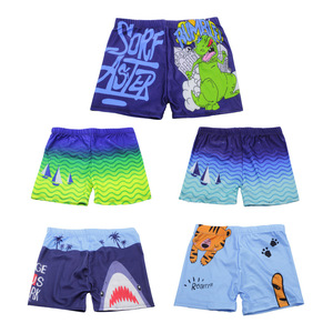 Bonitos bañadores con estampado de dibujos animados para niños, ropa de natación de secado rápido, traje para deportes acuáticos para niños pequeños - Product Image 1