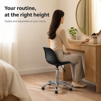 Chaise de bar minimaliste réglable et antistatique avec dossier rotatif, vente directe d'usine, pour atelier culinaire