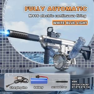 ปืนฉีดน้ำ SJY-Y4/Y4-A รุ่น Shockwave M416 ปืนฉีดน้ำไฟฟ้า ปืนของเล่นยิงพร้อมไฟ ปืนของเล่นอัตโนมัติเต็มรูปแบบ ของเล่นสำหรับเล่นน้ำในสระและชายหาดช่วงฤดูร้อน - Product Image 3