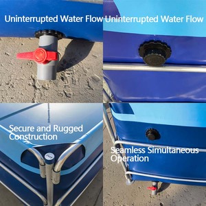 Tanque de agua cuadrado de tubo galvanizado de alta calidad, <span class=keywords><strong>piscina</strong></span> suave de agricultura al aire libre engrosada de material de PVC popular - Product Image 5