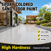 Peinture époxy colorée pour sols à usage intensif, revêtement de sol imperméable résistant à l'usure et sans joint