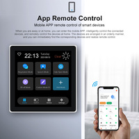 Nouvel interrupteur relais à écran tactile OLED 4 pouces 3 voies, compatible Tuya Smart Scene avec Zigbee et contrôle à distance par application