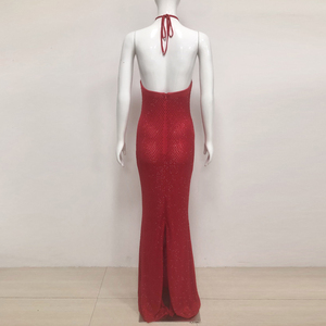 Lusso su misura per signore vestiti estivi con diamanti Glitter abito da ballo <span class=keywords><strong>rosso</strong></span> fiore donna festa eleganti abiti da sera con diamanti - Product Image 6