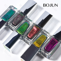 Poudre liquide effet miroir caméléon Bojun MFDA, 16 couleurs, effet aurora métallique, chrome brillant pour ongles, sans TPO, MSDS, vente en gros