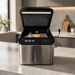 Sellador <span class=keywords><strong>de</strong></span> Alimentos al Vacío Eléctrico Automático <span class=keywords><strong>de</strong></span> Acero Inoxidable ZK300A, <span class=keywords><strong>de</strong></span> Mesa o con Soporte, para Uso Doméstico - Product Image 1
