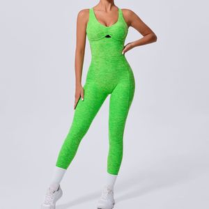 Bonne qualité femmes croix sangle body Fitness combinaison femmes réglable sport Yoga costume dos nu ensemble barboteuse - Product Image 1