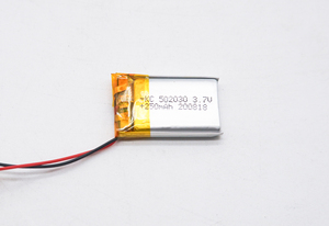 超薄 <span class=keywords><strong>3</strong></span>.7v 250mAh 锂聚合物电池（带接线） - Product Image 3