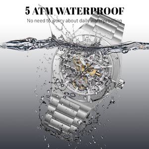 Reloj Mecánico de Lujo de Edición Limitada en Latón con Logotipo Personalizado, Correa de Oro Amarillo, Automático Japonés, Acero Inoxidable, Resistente al Agua - Product Image 5