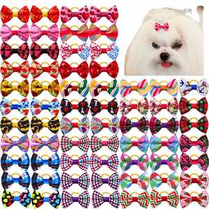 Accesorios de Lujo para el Pelo de Mascotas Estilo Princesa: Lazo Elegante de Plástico y Tela con Estampado Sólido de Aves y Animales para Gatos y Perros - Ideal para Verano - Product Image 1